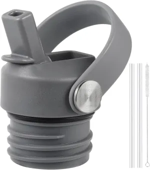 Straw Lid fits Hydro Flask Standard Mouth, 21 24 oz, Sports Flex Cap Water Bottle Accessories Replacement Top