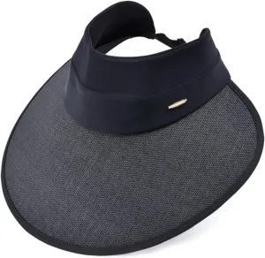Sun Visor Hats Women Floppy Large Brim Summer UV Protection Beach Cap for Summer Safari Sports UPF 50  Foldable