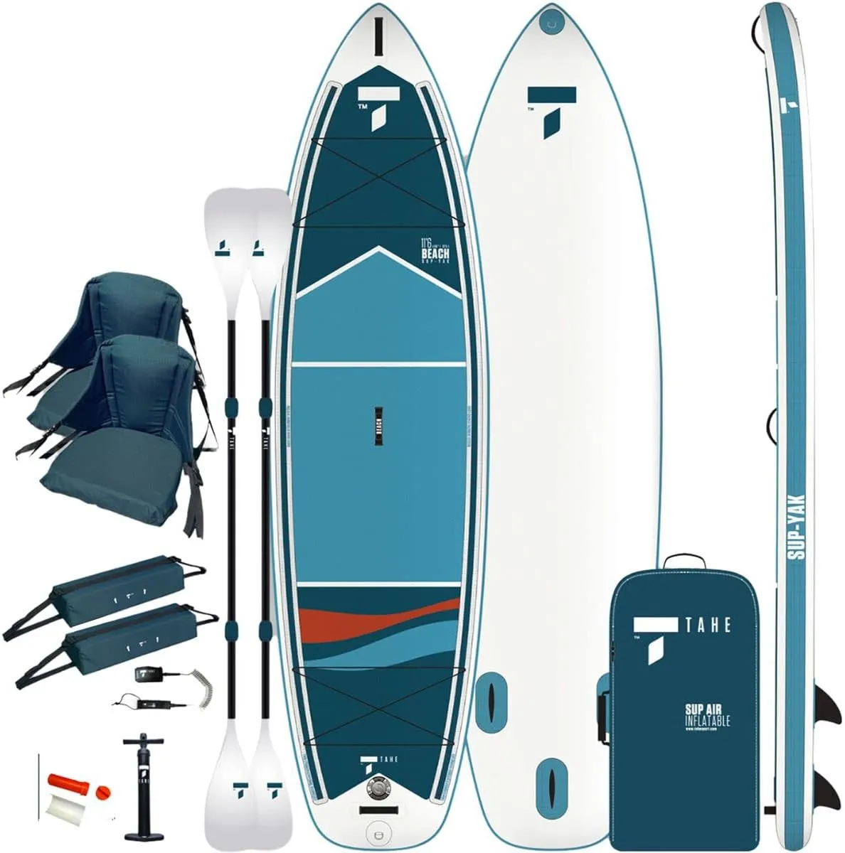 TAHE Beach SUP-Yak 2-in-1 Hybrid Inflatable Kayak   Paddle Board Complete Package