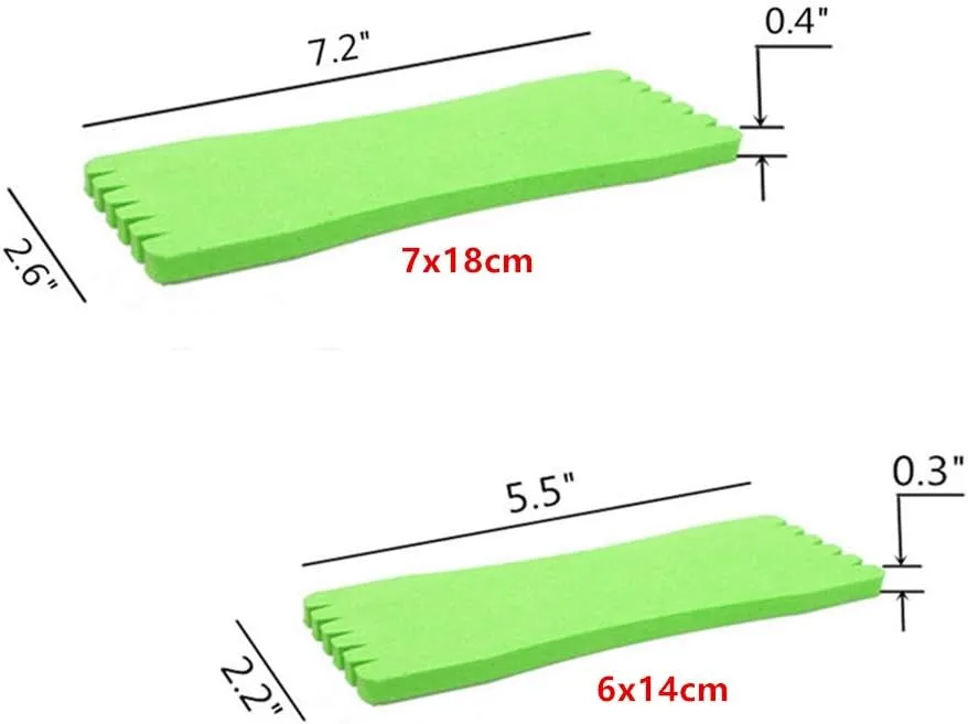 Toasis Fishing Leader line Holder Foam Board Snelled Hook Keeper Pack of 10