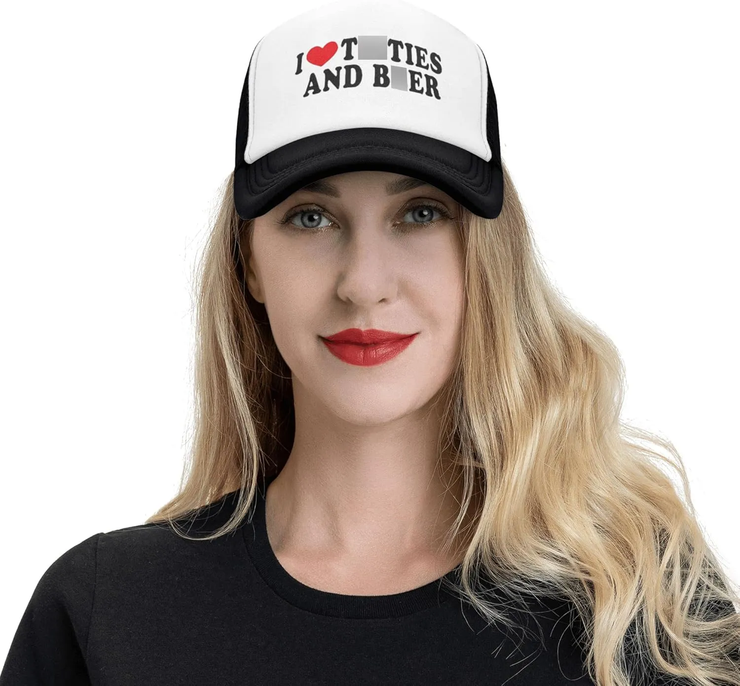 Trucker Hats for Men Women, Funny Gag Gifts Joke, Classic Adjustable Mesh Baseball Cap Snapback Hat Black