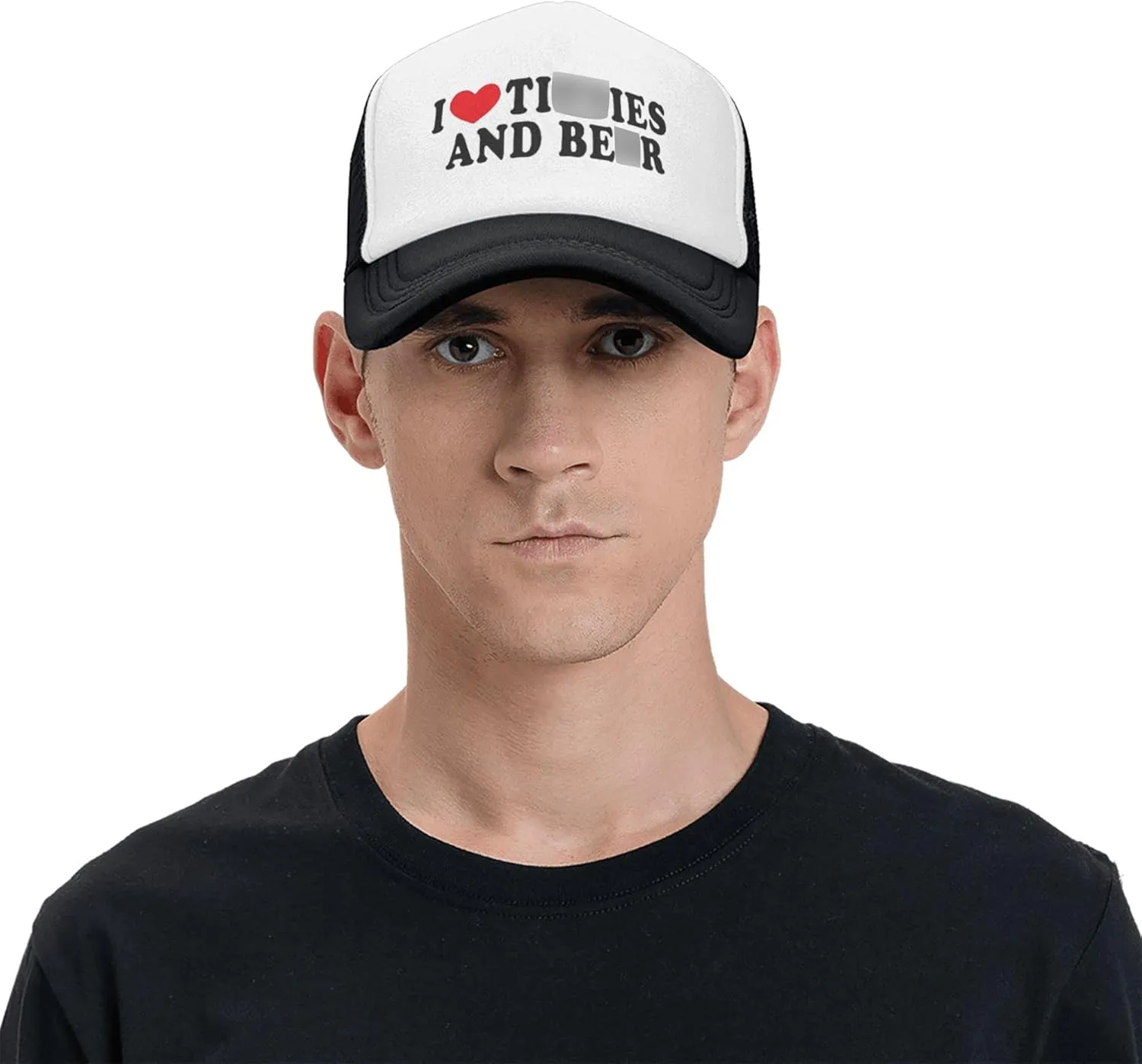Trucker Hats for Men Women, Funny Gag Gifts Joke, Classic Adjustable Mesh Baseball Cap Snapback Hat Black
