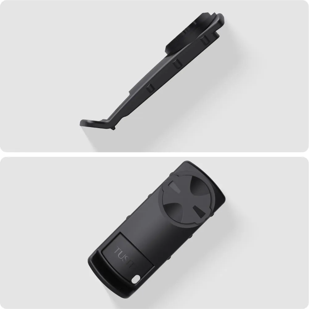 TUSITA Bike Mount Adapter Compatible with Garmin Handheld GPS, Spine Clip to Quarter-Turn