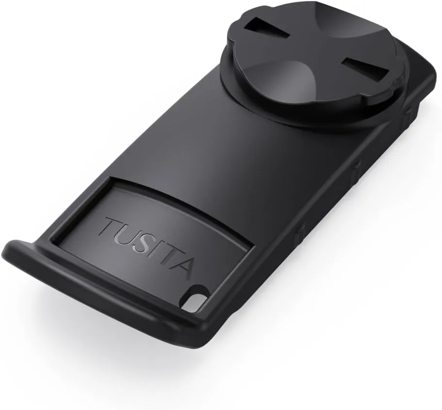 TUSITA Bike Mount Adapter Compatible with Garmin Handheld GPS, Spine Clip to Quarter-Turn
