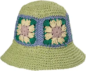 Womens Straw Sun Hat Woven Bucket Hat Floral Fishing Hat Beach Hat Foldable Cap Summer Chic Straw Chic Hat